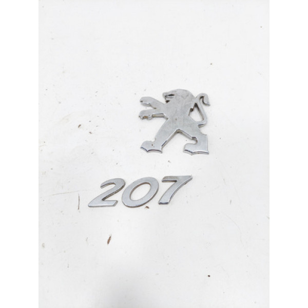 Emblemas Tampa Traseira Peugeot 207