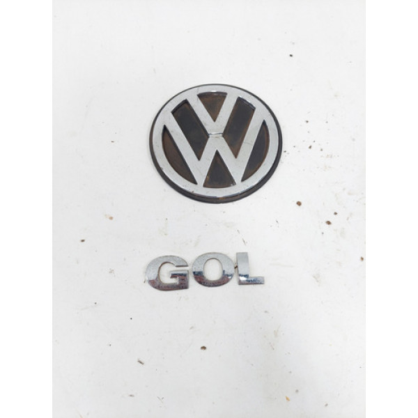 Kit Emblemas Tampa Traseira Volkswagen Gol 