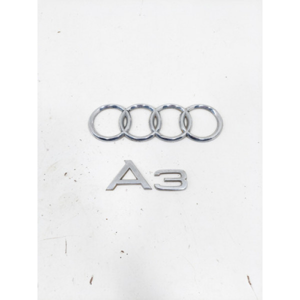 Kit Emblemas Tampa Traseira Audi A3 2015