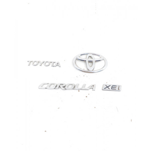 Emblemas Tampa Traseira Toyota Corolla Xei 